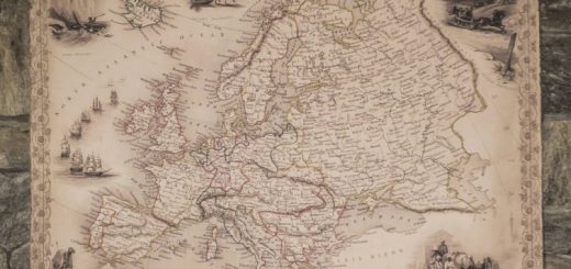 Régi Európa térképek (1851)